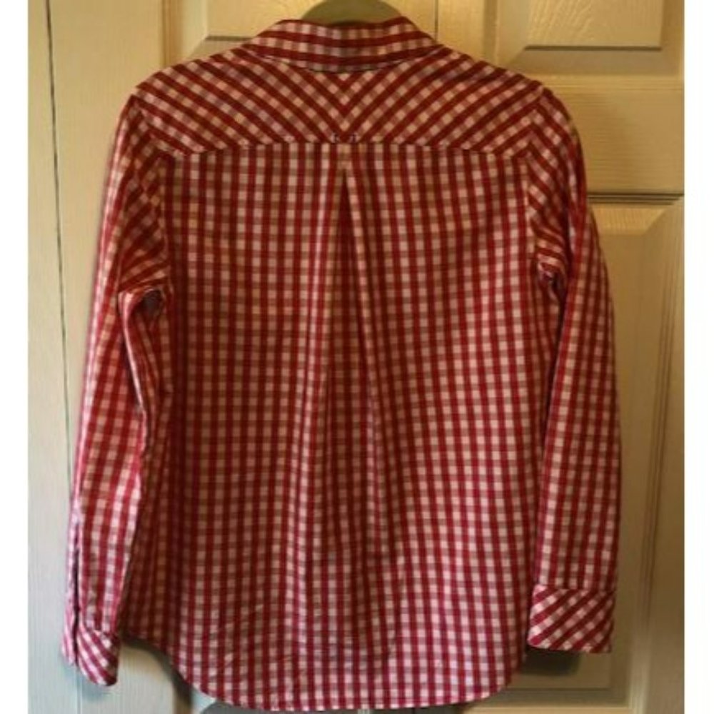 Vineyard Vines Red Checked Button Down Shirt Size… - image 2